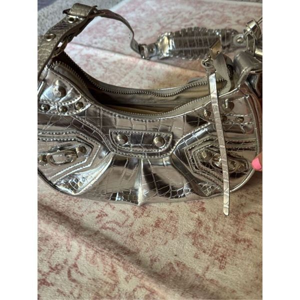 Y2k Satchel Boho Shoulder Crossbody Silver Bag
